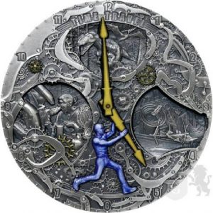 Time Travel Code of the Future 2022 $2 2 oz Silver Coin with Fluorescent - Niue - Mint of Gdansk