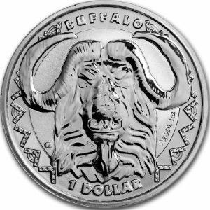 BUFFALO BIG FIVE 2023 1 oz Pure Silver BU Coin - Sierra Leone - Mintage of 5000