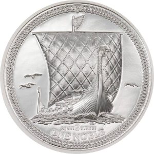 One Noble Piedford 2023 2 oz 1 Noble Silver Smartminting Proof Coin - Isle of Man - Coin Invest Trust