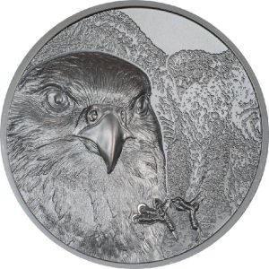 MONGOLIAN FALCON 2023 2 oz 1000 Togrog Silver Smartminting Black Proof Coin - Mongolia - Coin Invest Trust