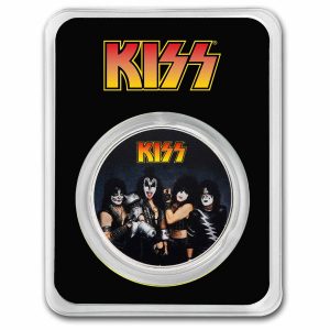 KISS 50th Anniversary 2023 1 Oz BU Colorized Silver Coin in TEP - Niue