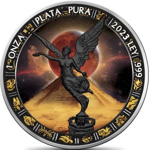 Aztec Eclipse Libertad Mexico 2023 1 oz Fine Silver Coin - Mexico (PRE-ORDER)