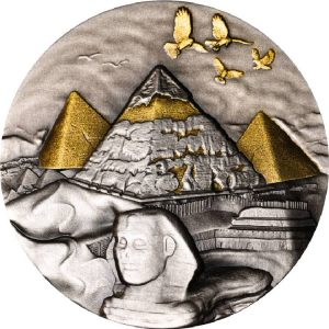 Pyramid at Giza 2024 10000 Francs CFA 2 oz Silver Coin - Republique Du Tchad (PRE-ORDER)