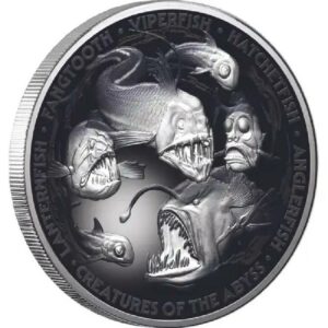 Creatures of the Abyss 2024 5 oz $10 Silver Proof Coin - Niue