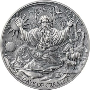 THE SEVEN DAYS  OF CREATION Bible Stories 2024 2000 Francs CFA 2 oz Pure Silver High Relief Coin - Republic of Cameroon (PRE-ORDER)