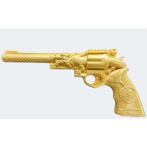 Dragon Revolver 2024 2 oz 2 Guards Silver Gold Gilded Coin With Case & COA - Truth Guard