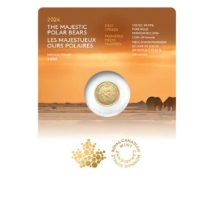 First Strikes: The Majestic Polar Bears 2024 $5 Pure Gold Premium BU Coin - Royal Canadian Mint