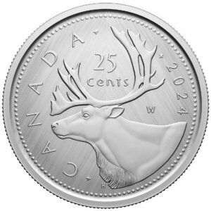 25 Cent Tribute W Mint Mark Caribou 2024 1 oz Fine Silver Specimen Coin - Royal Canadian Mint
