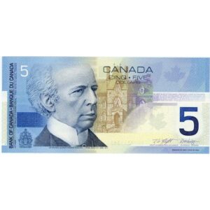 $5 Bank Note 2002 BC-62a Knight/Dodge - Bank of Canada