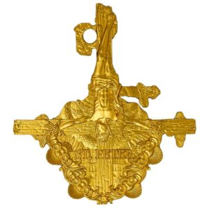 Saint Peter 2025 2 oz 2000 Francs CFA Pure Silver Gold Gilded Shape Coin - Republic of Cameroon (PRE-ORDER)