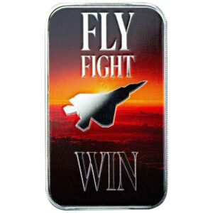 Fly Fight Win 1 oz  Fine Silver Coloured Bar in Capsule - Scottsdale Mint
