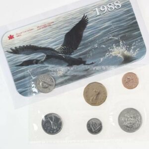 1988 Canadian Uncirculated Proof-Like Collector Set - Royal Canadian Mint