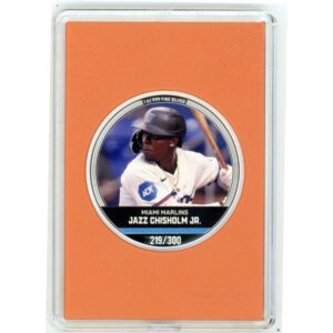 Jazz Chisholm Jr 2024 MLB Mint Trading Coin - Niue - NZ Mint COA #219/300
