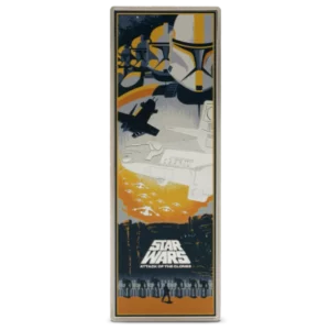 Star Wars Attack of the Clones 2024 $5 3 oz Silver Poster Proof Coloured Coin - Niue - Agoro NZ Mint