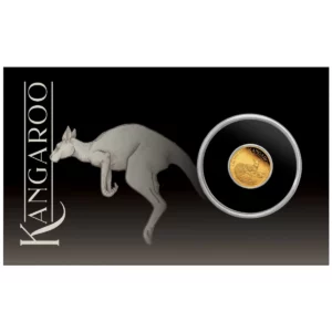 Kangaroo Mini Roo 2025 0.5 Gram Pure Gold Proof Coin in Card - Australia - Perth Mint