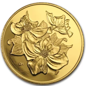 **SPECIAL 2% OVER SPOT** 2000 Canada Gold $350 Pacific Dogwood 1.2235 oz .99999 Proof (Coin in Capsule and COA only)