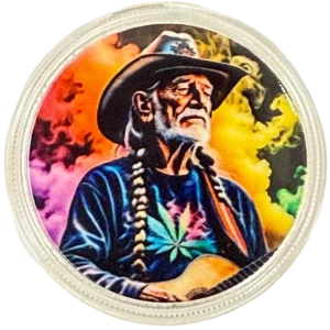 Legendary Willie Silver Stoner Stacker Series 1 oz Silver Coloured Round in Capsule with COA - Northern Nuggets