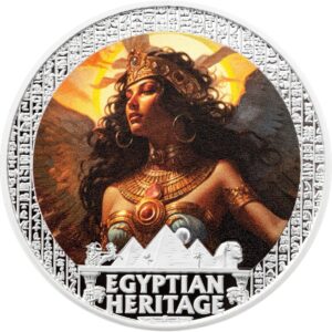 Isis Egyptian Heritage Series 2025 1 oz $10 Pure Silver Proof Coloured Coin - Liberia (PRE-ORDER)