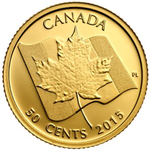 Maple Leaf 2015 1/25 oz 50 Cents Pure Gold Proof Coin – Royal Canadian Mint