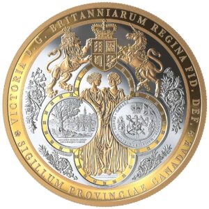 The Great Seal of The Province of Canada 2019 $100 10 oz Fine Silver Proof Coin - Royal Canadian Mint