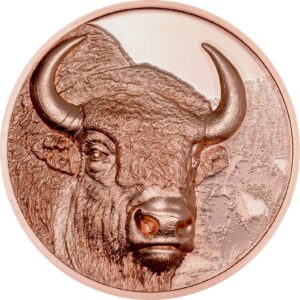 Wild Mongolia Bison 2025 250 Togrog Copper Proof Like Coin - Mongolia - Coin Invest Trust (PRE-ORDER)