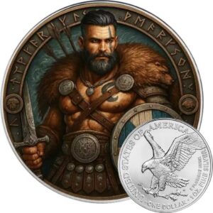 Thorin Steelheart The Vikings Series American Silver Eagle 2025 $1 1 oz Pure Silver Coloured Coin - United States of America (PRE-OWNED)