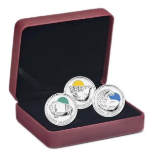 Our Legendary Nature 2011 25 Cent x 3 Sterling Silver Coin Set - Royal Canadian Mint
