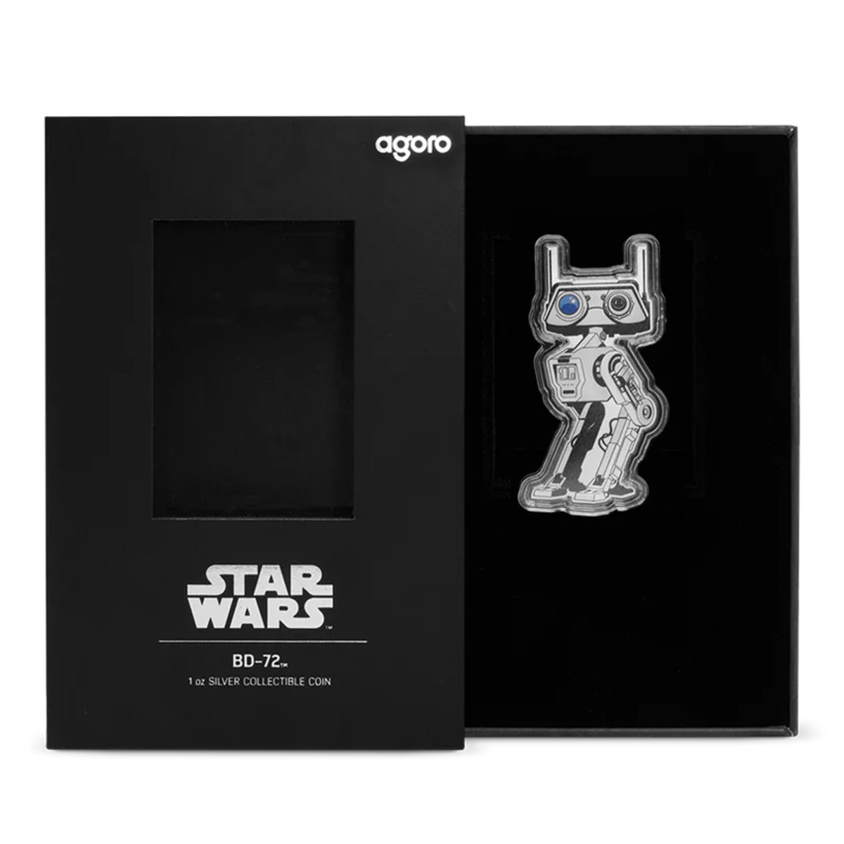 Star Wars R2-D2 2025 1 oz $2 Fine Silver Shaped Proof Coloured