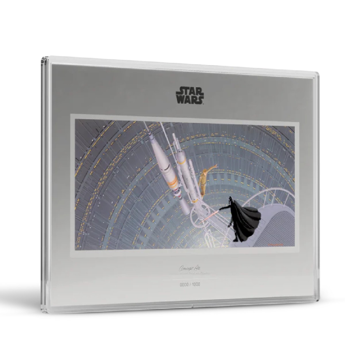 Star Wars Concept Art Lightsaber Duel on Gantry 2026 $2 1 oz