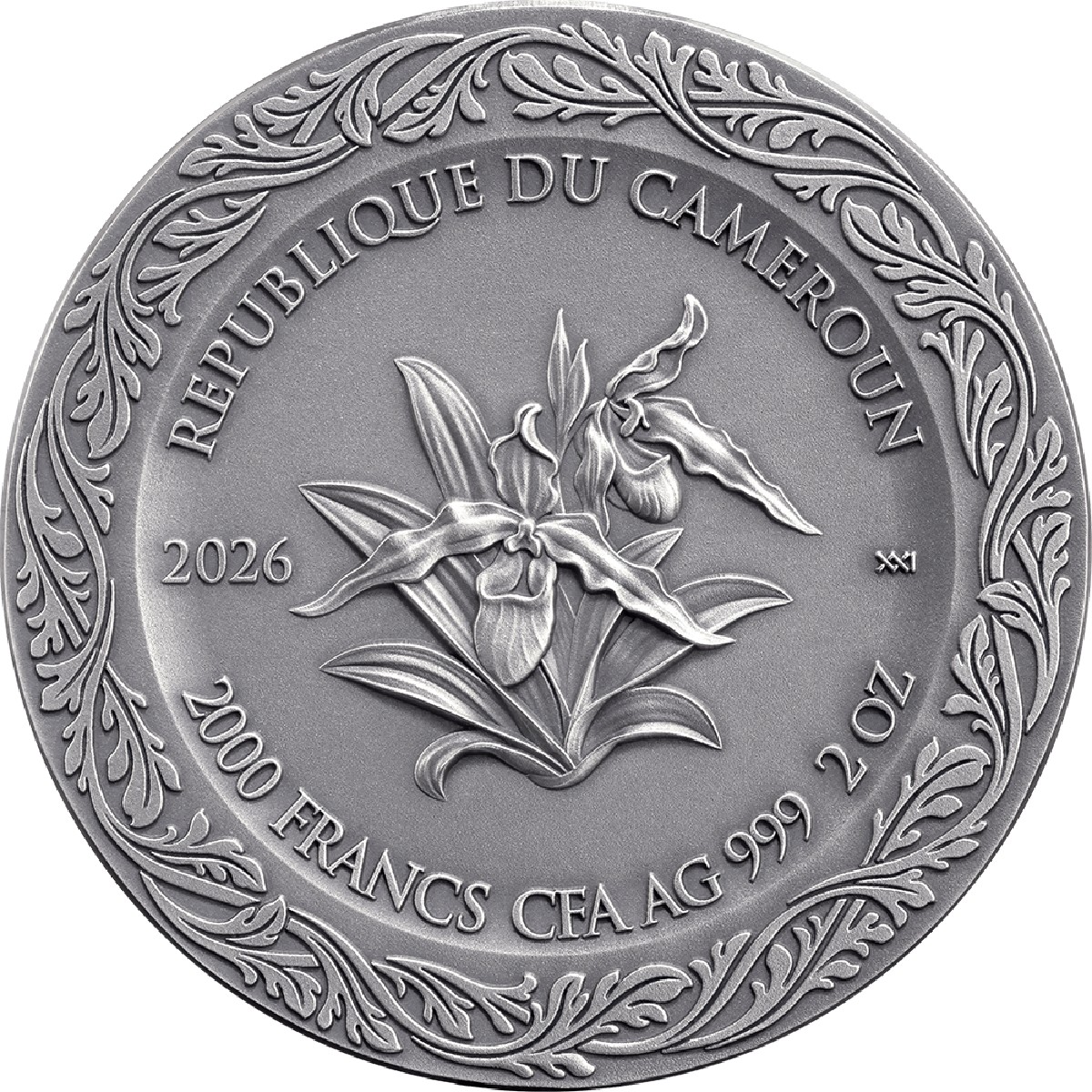 FLORA AND ZEPHYR Celestial Beauty 2026 2000 Francs CFA 2 oz Pure