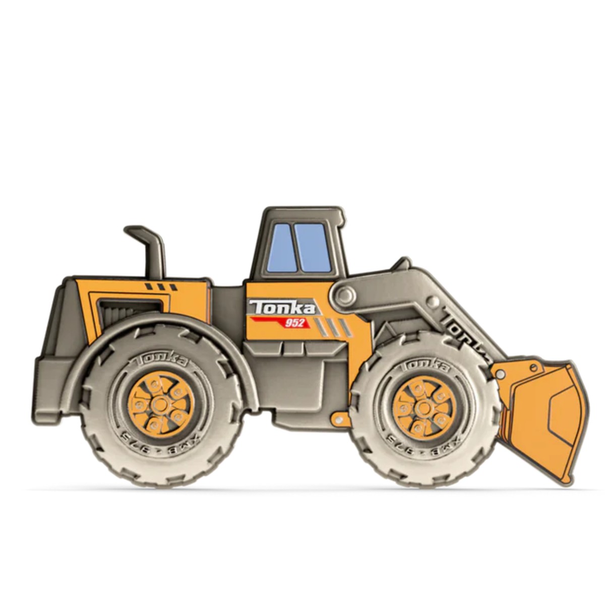 Tonka Front Loader 2026 $2 1 oz Silver Proof Coloured Shaped Coin