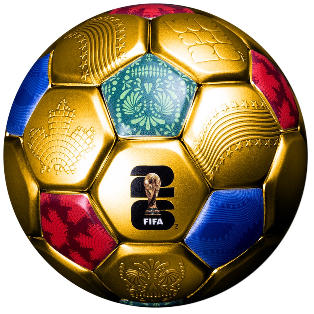 FIFA World Cup Football 2026 $10 3 oz Pure Silver Gold Plated
