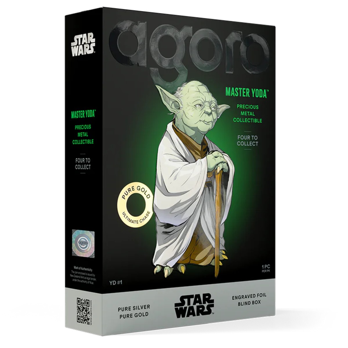 Star Wars Master Yoda 2026 5 Grams Foil Blind Box - Niue - Agoro