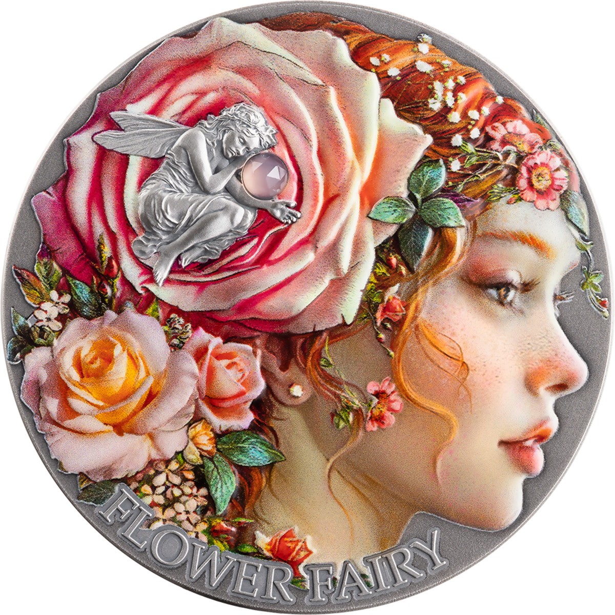 FLOWER FAIRY 2026 2oz 銀貨 MINT XXI 妖精 FLOWER FAIRY NATURE SPIRITS 2026 2000 Francs CFA 2 oz Silver High