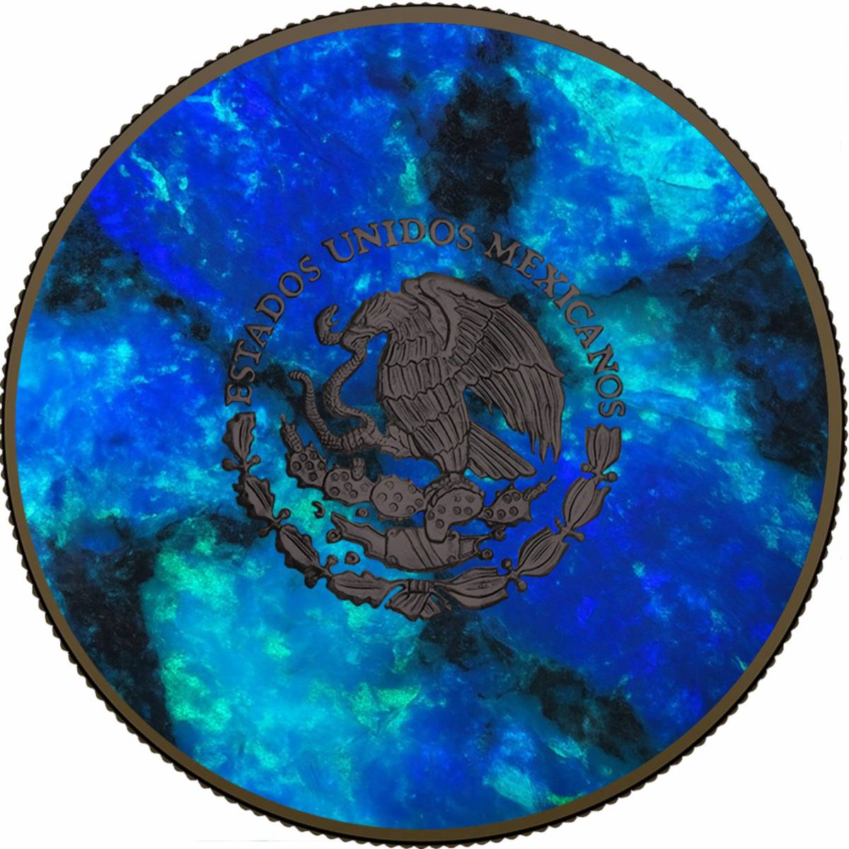 Ocean Opal Libertad 2024 1 oz Fine Silver Metal Finish Coin - Mexico