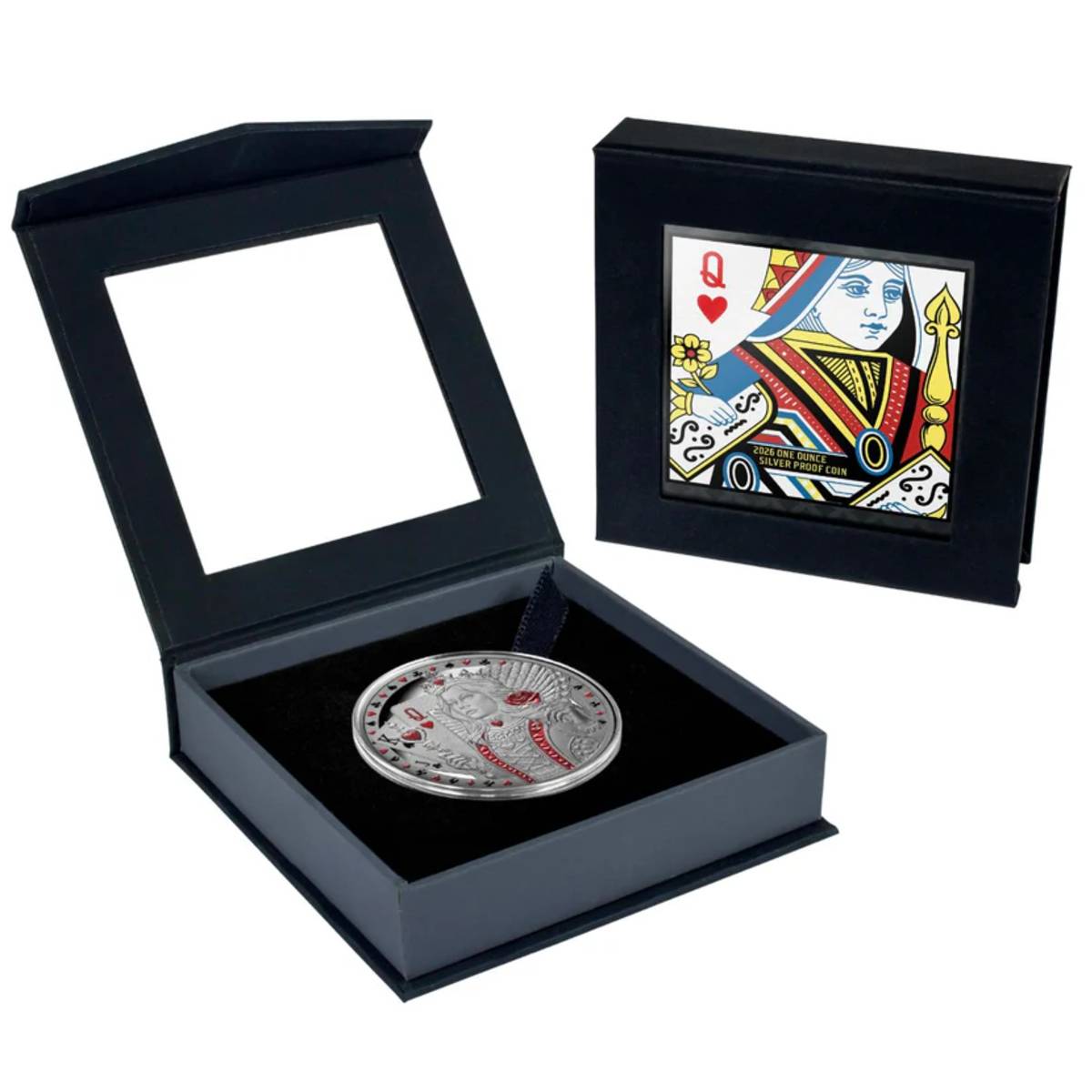 Queen of Hearts 2026 $1 1 oz Pure Silver Proof Coin - Niue