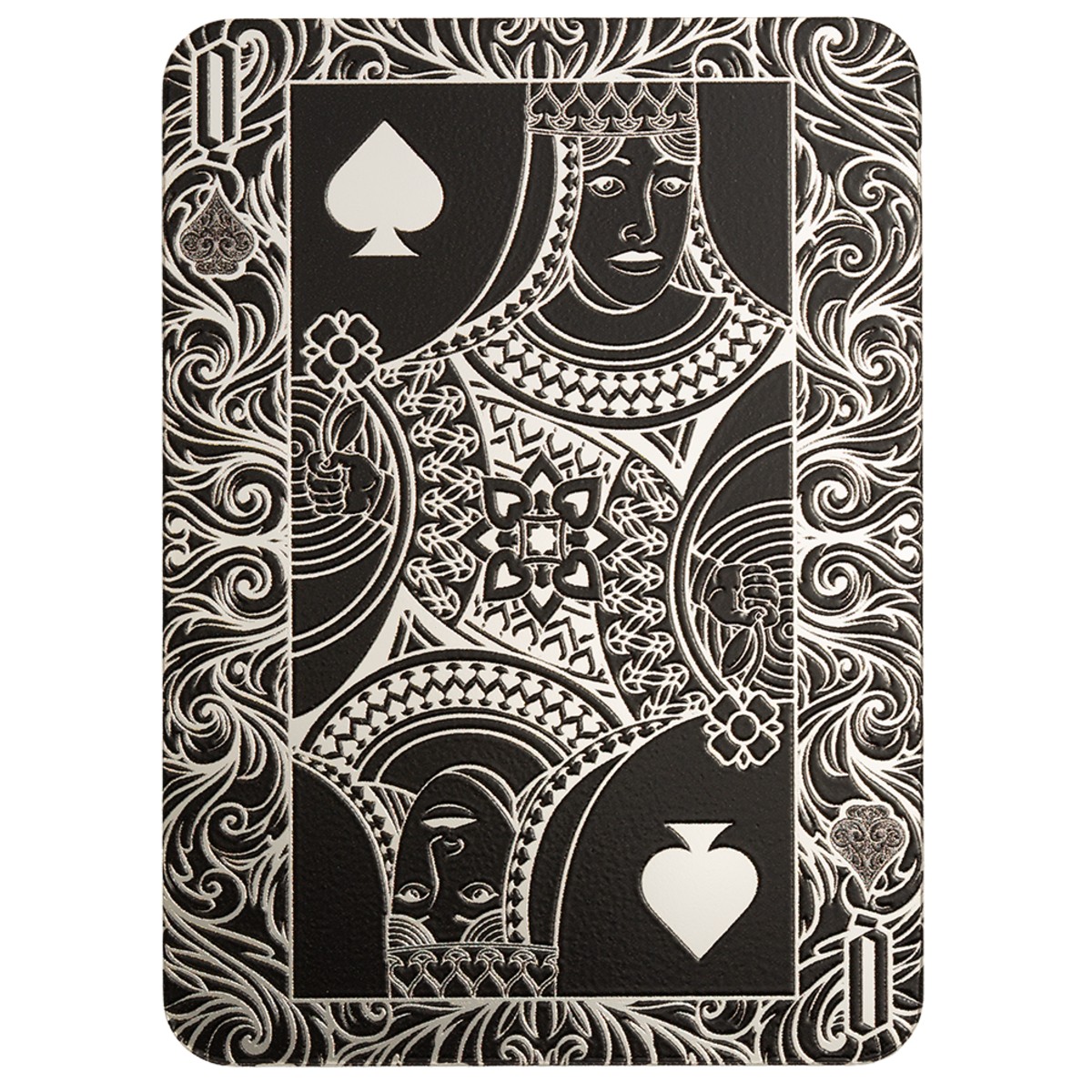 Royal Flush Queen of Spades 2026 1 oz $2 Pure Silver Special Shape